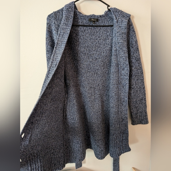 3 For $12 Clearance Express Women's Wool Blend Hooded Sweater - Picture 5 of 5